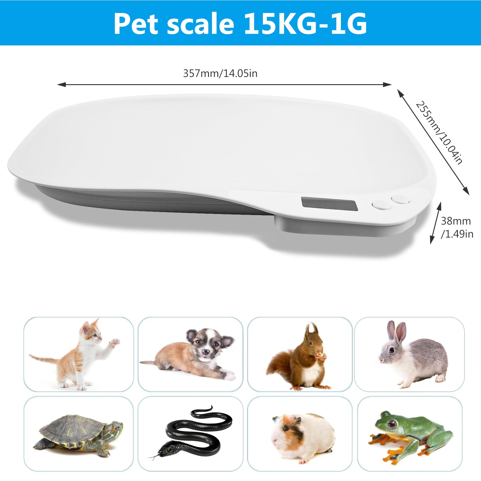 BORDEAG Balance pour Animaux et Pèse-Personne Numérique