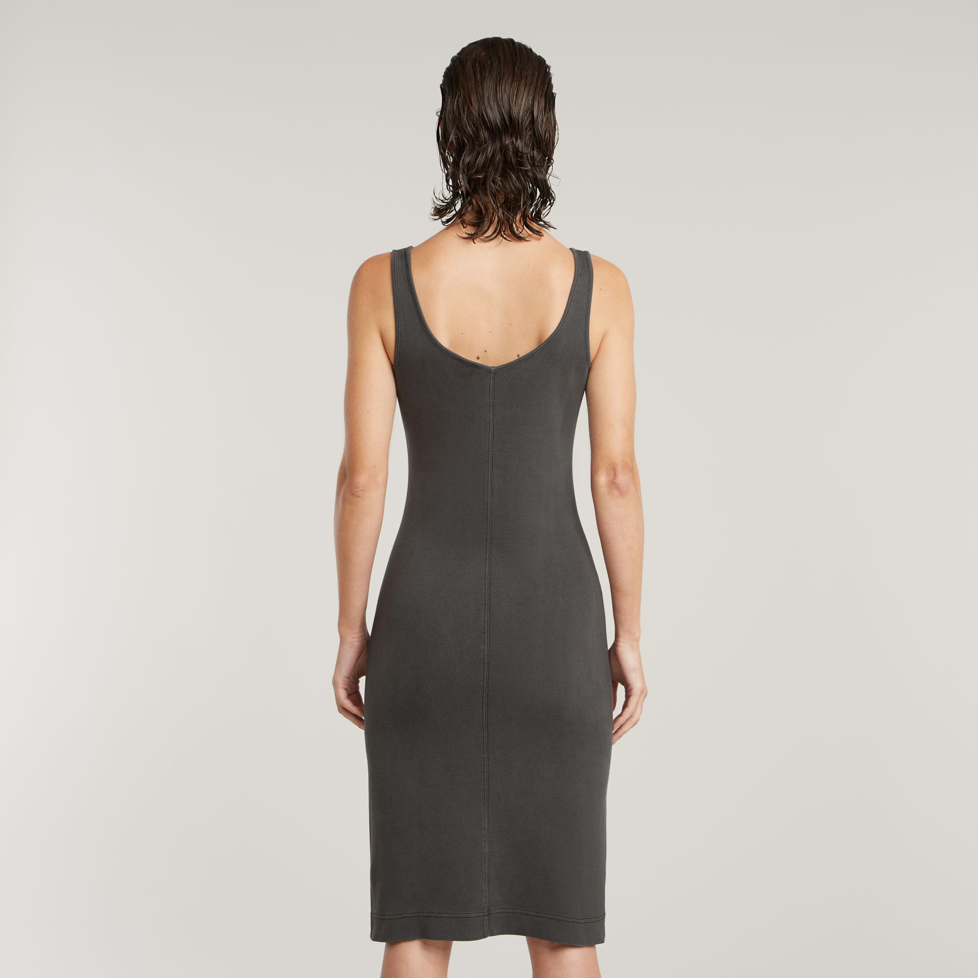 G-Star Mujer Overdyed Asymmetric Zip Dress