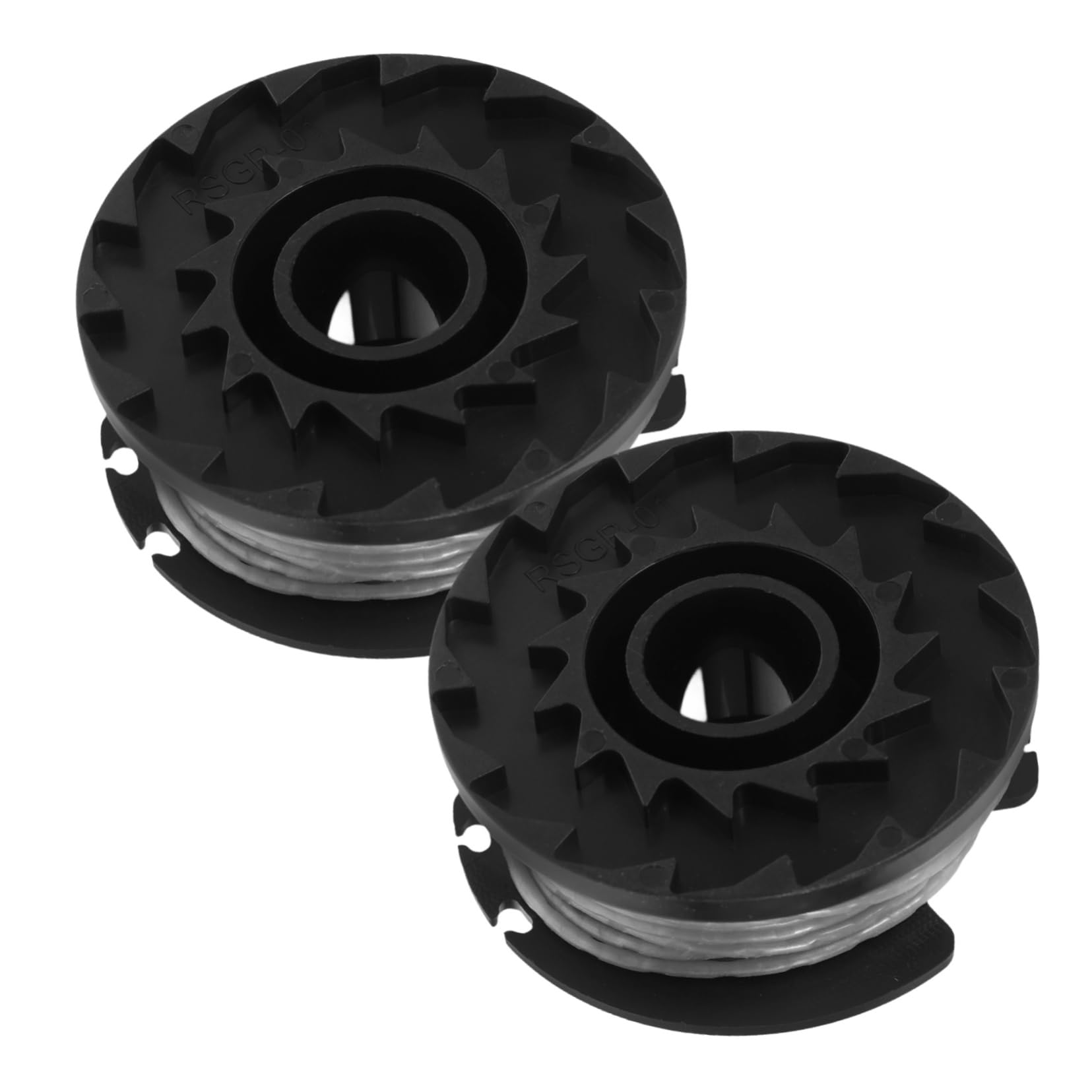 Sosoport 2pcs Lawn Mowing Accessories Mower Line Spool Unique Trimmer Line Weeder Line Spool Trimmer Spool Accessory Mowing Accessory Trimmer Line Spool Grass Eater Line Nylon Black
