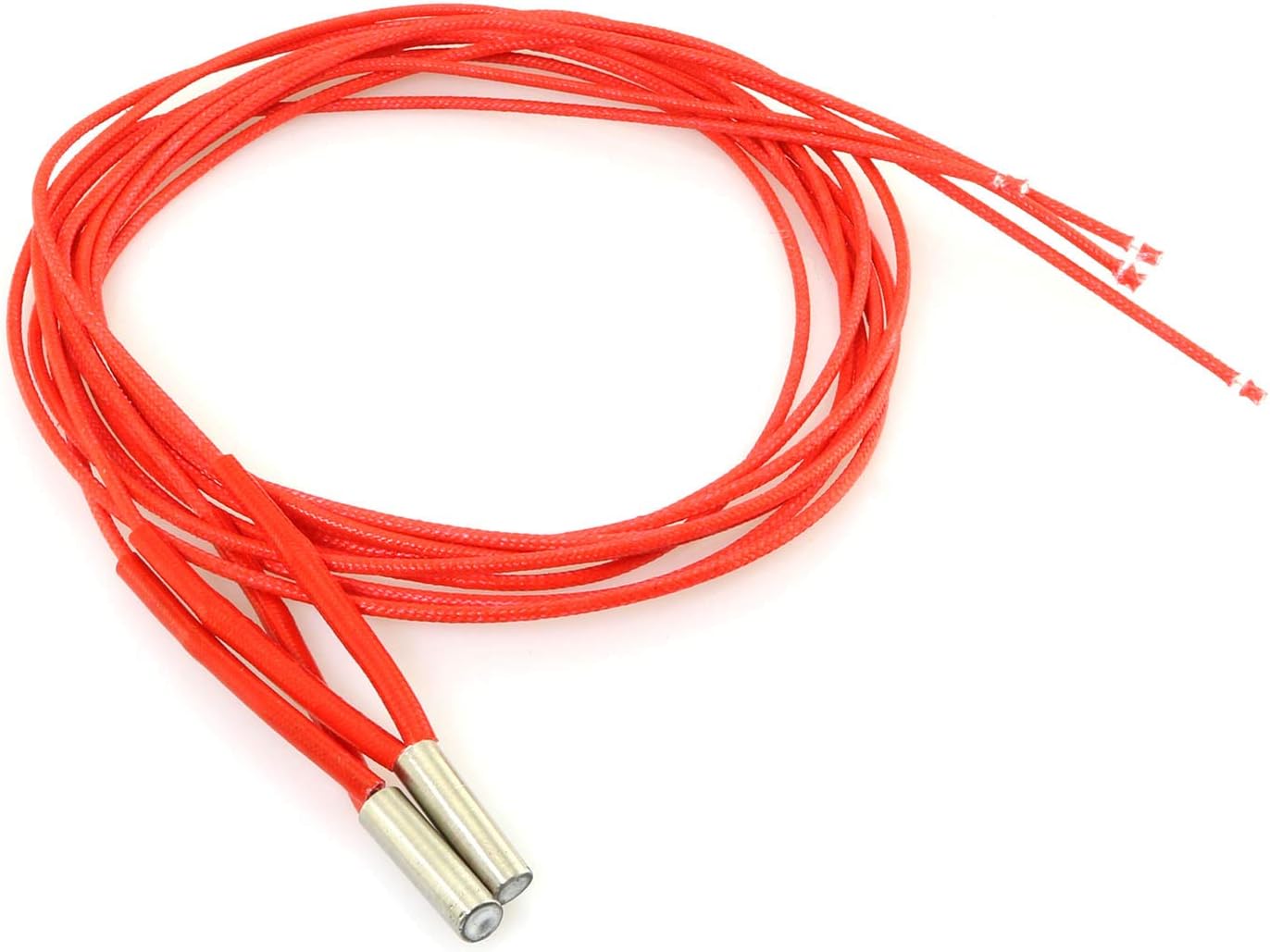 RLECS 2pcs 6x20mm Cartridge Heater 12V 40W 620 Heating Tube with 1 Meter Wire for 3D Printer