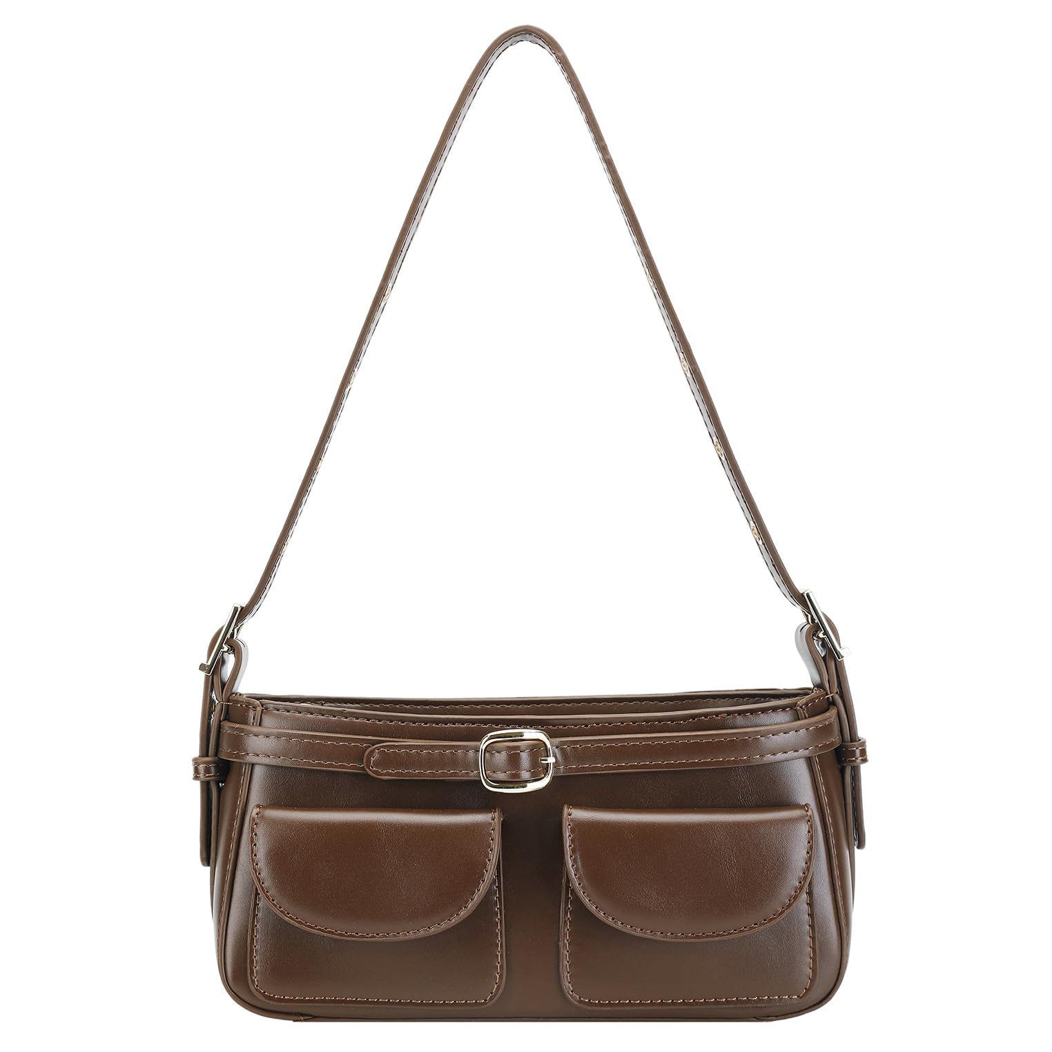 Leather Y2K Purse Vintage Shoulder Bag for Women Leather Crossboy Punk Handbag