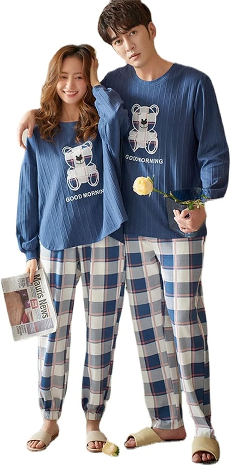ペアパジャマ カップル ルームウェア 結婚祝い プレゼント ギフト 上下 セット 部屋着 長袖 寝間着 ペアルック おそろい プレゼ