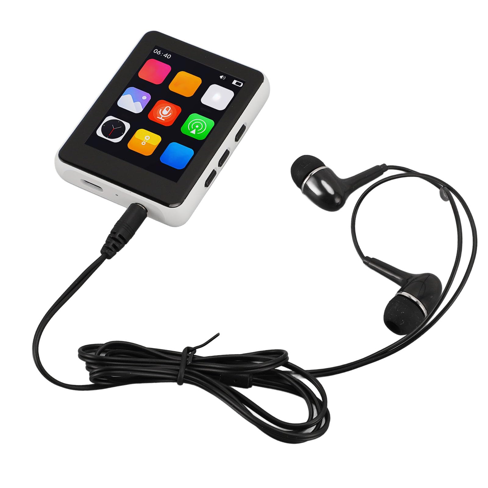 Cocoarm Lettore MP3 64GB con Altoparlante, Touch Screen 2,4in HiFi (WHITE)