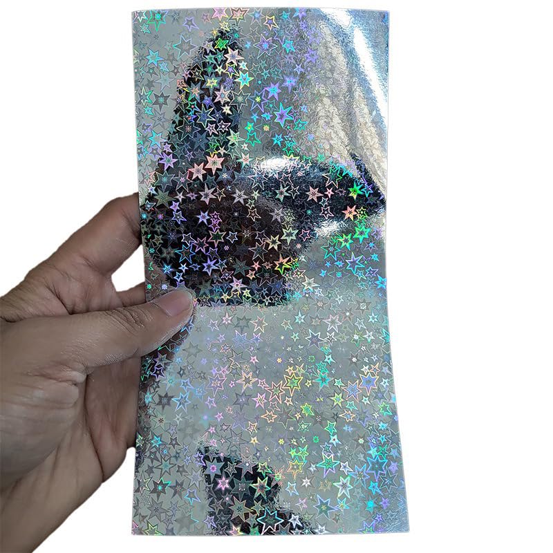 6 pcs película adhesiva holográfica para señuelos de pesca miniatura 6