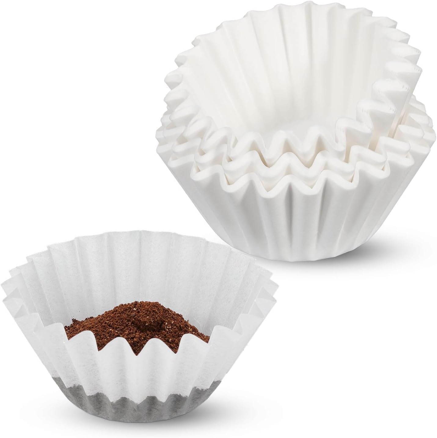 Basket Coffee Filters 700 Count – Disposable Coffee Filter Paper for 8–12 Cup Coffee Makers | Fits Most Basket-Style Coffee Machines | No Mess, Smooth Brew for Light, Medium & Dark Roast