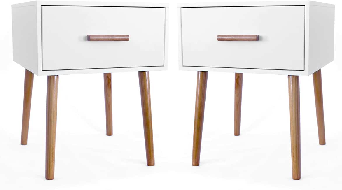 Amazon.es mesas estilo nordico Mesillas de noche / Dormitorio Hogar