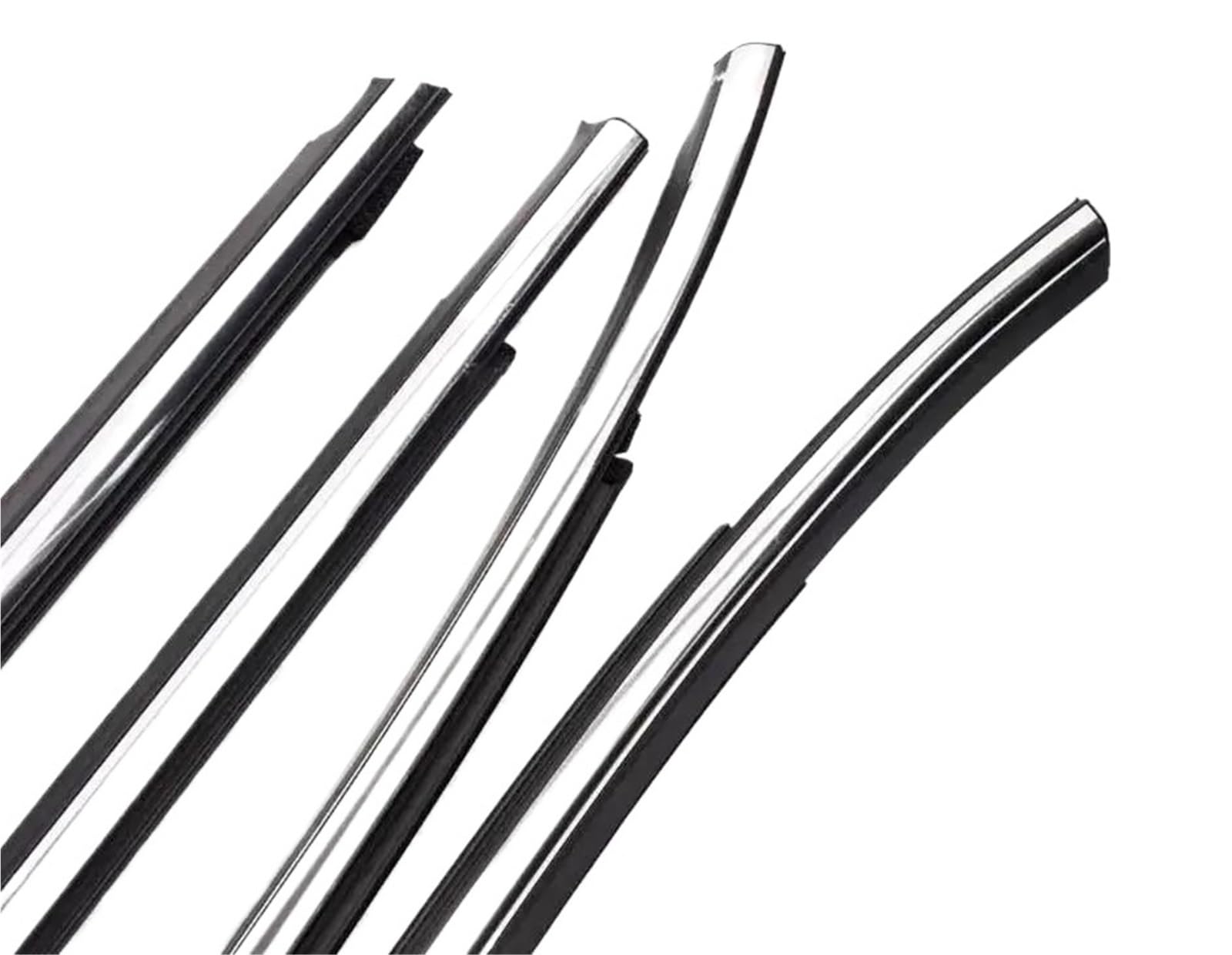 Frtrgvuvxp Chrome Outside Automotive Weather Stripping For Hyundai Ix35 2010-2013 4Pc Outside Black Or Chrome Windows Glass Rubber 82210-2S000 Weatherstrip Protector