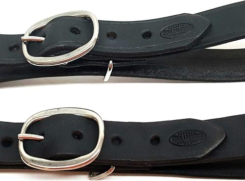 Miniatura 4 de Correas de repuesto para collar de pecho de caballo occidental negro de 1"