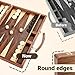 ropoda Sapele Wood Backgammon Board Game Set (15 Inches) for Adults and Kids - Classic Board Strategy Game - Portable and Travel Backgammon Set with Wooden Playing Pieces and Accessories