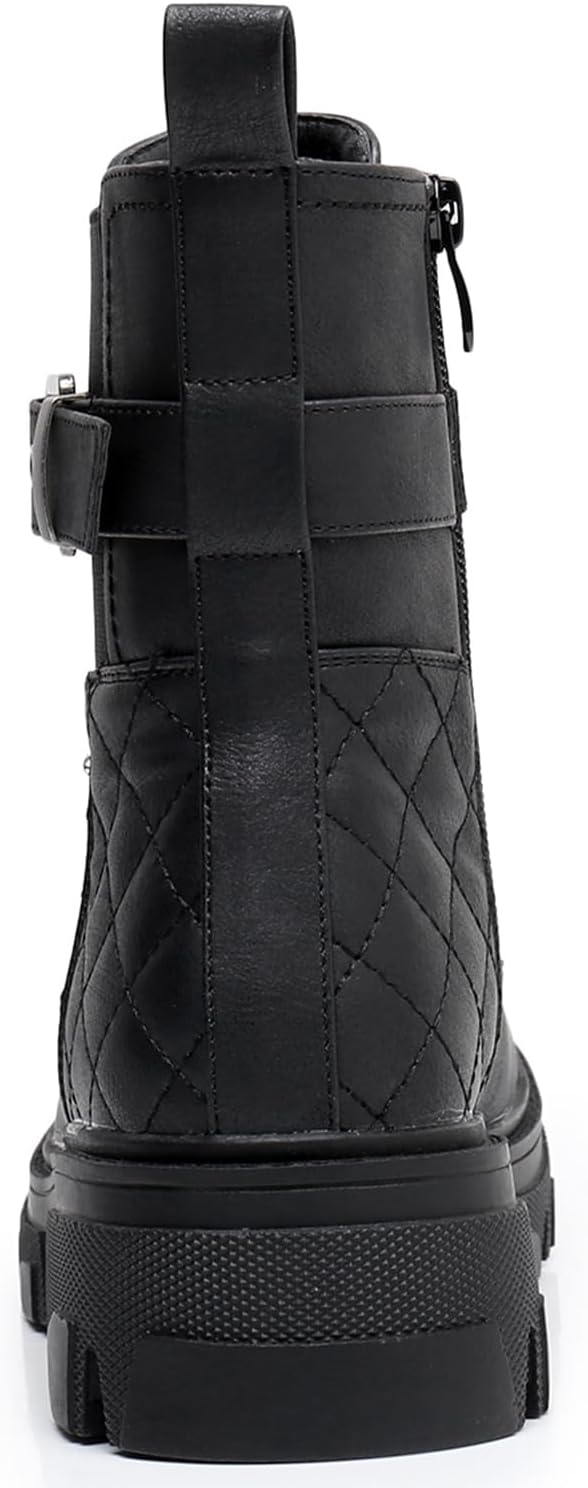 GLOBALWIN Women's Combat Boots Lace Up Ankle Booties Comfortable Lug Sole... - Picture 35 of 46