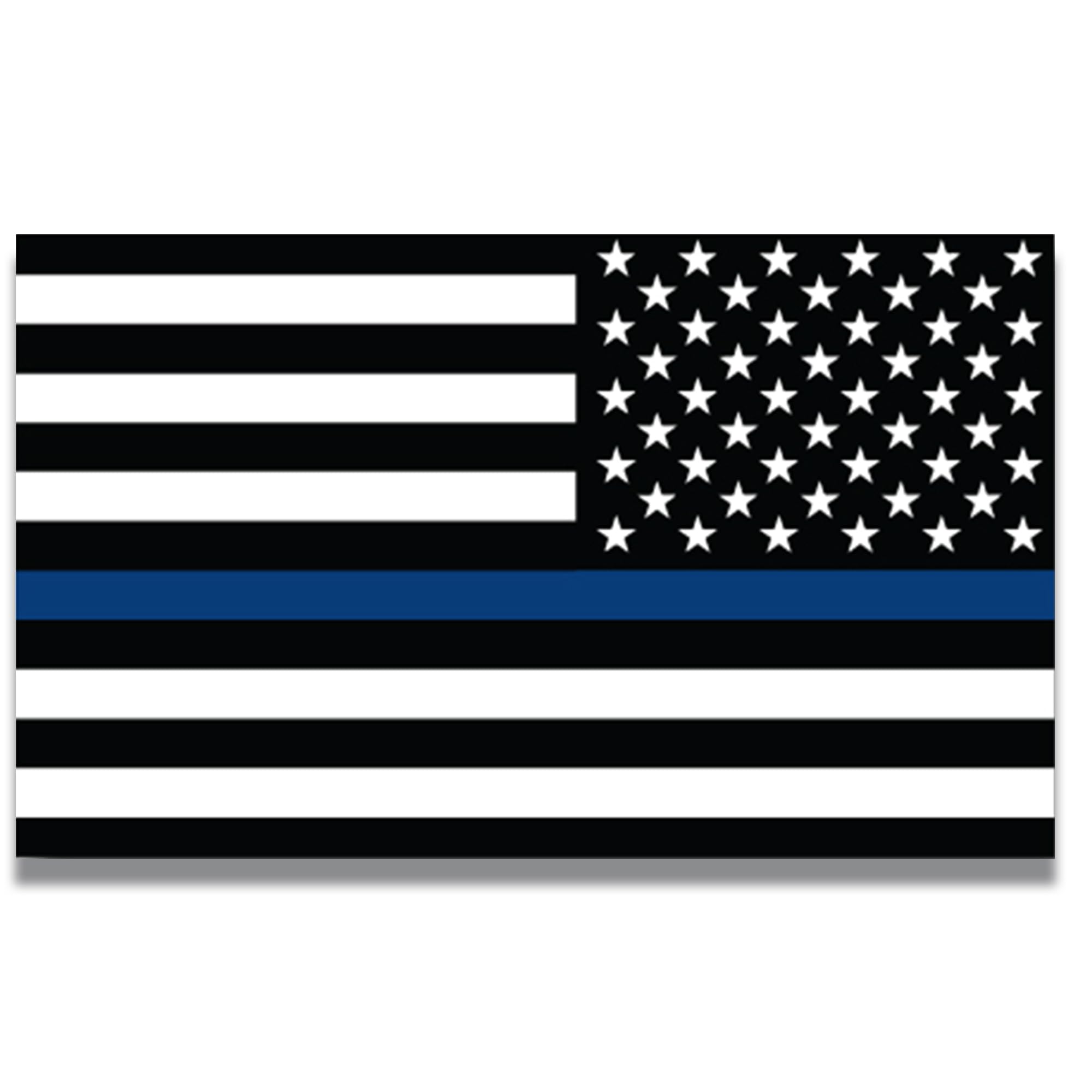 Magnet Me UpThin Blue Line Reverse American Flag Magnet Decal 3x5-Heavy Duty for Car Truck SUV-in Support of Police and Law Enforcement Officers