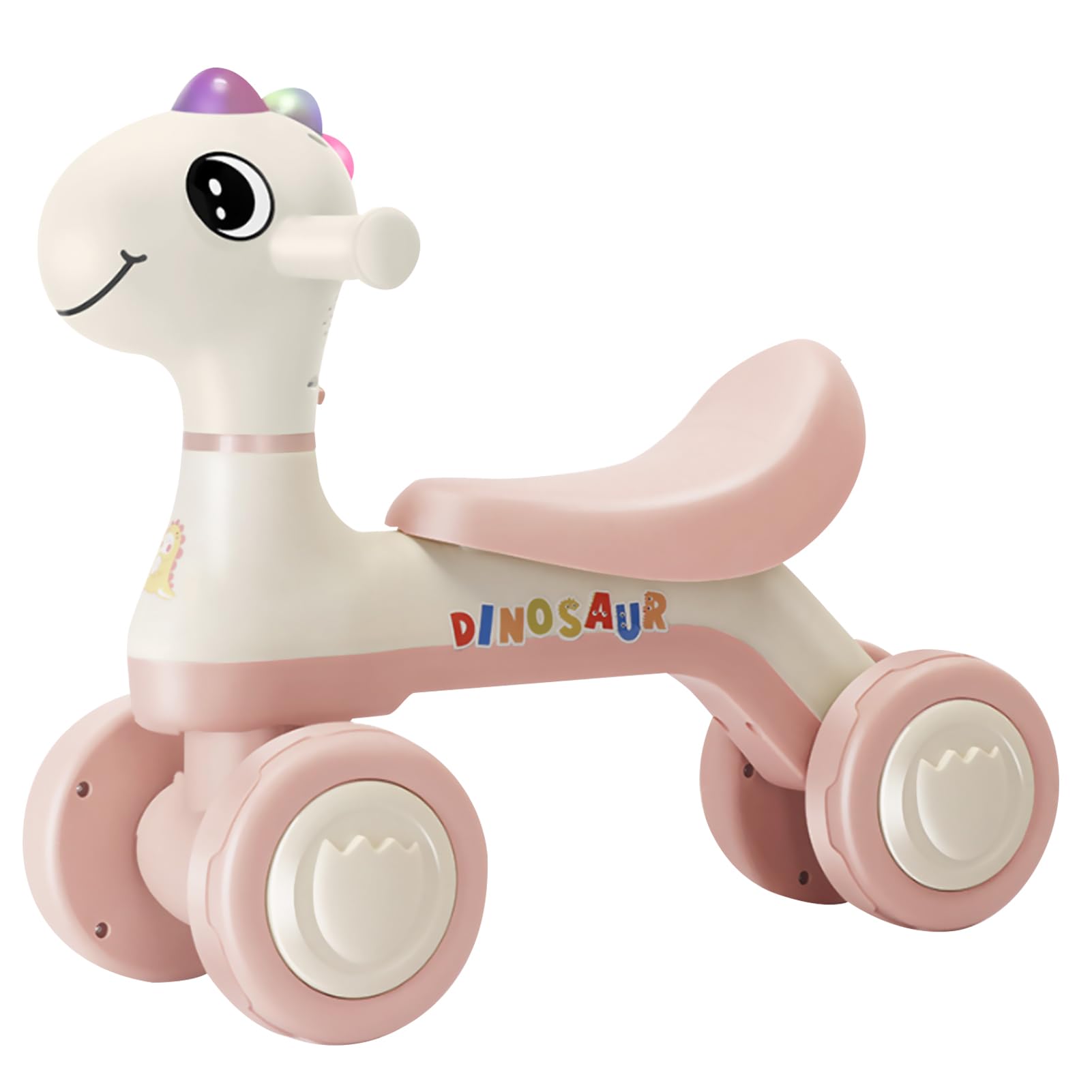 Beauenty Children's Balance Bike, No Pedal Toddler Walker with Music and Light- Children's Balance Bikes, Silent Wear-Resistant Wheels, Ergonomic Seat - Perfect for Ages 1-6, Indoor & Outdoor Use