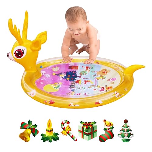 Tapete de juego de agua para bebé, juguetes infantiles de Navidad, tapete de juego inflable para bebés, juguetes para bebés, divertido centro de