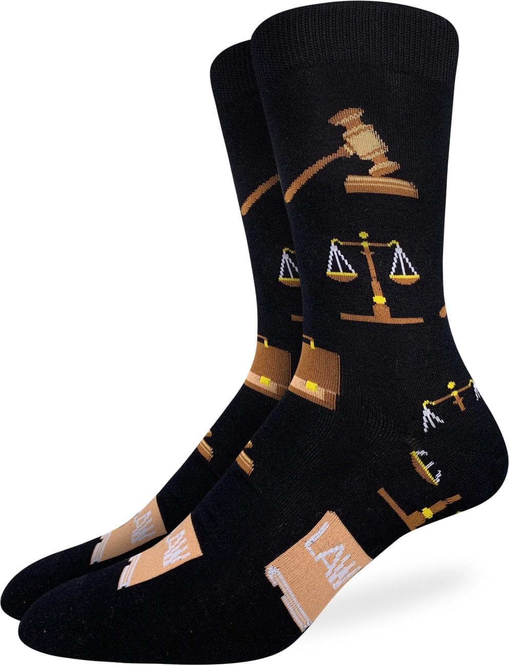 Good Luck Sock Men's Law Socks, Adult, Shoe Size 7-12