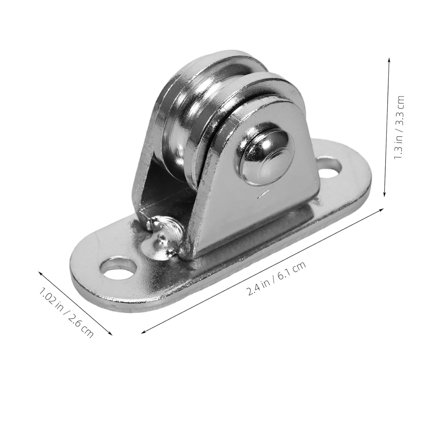 Mobestech 8sets Stainless Steel Pulley Blocks Cable Pulley Wheels Ceiling Mount for Wire Rope Quiet Operation Heavy Duty