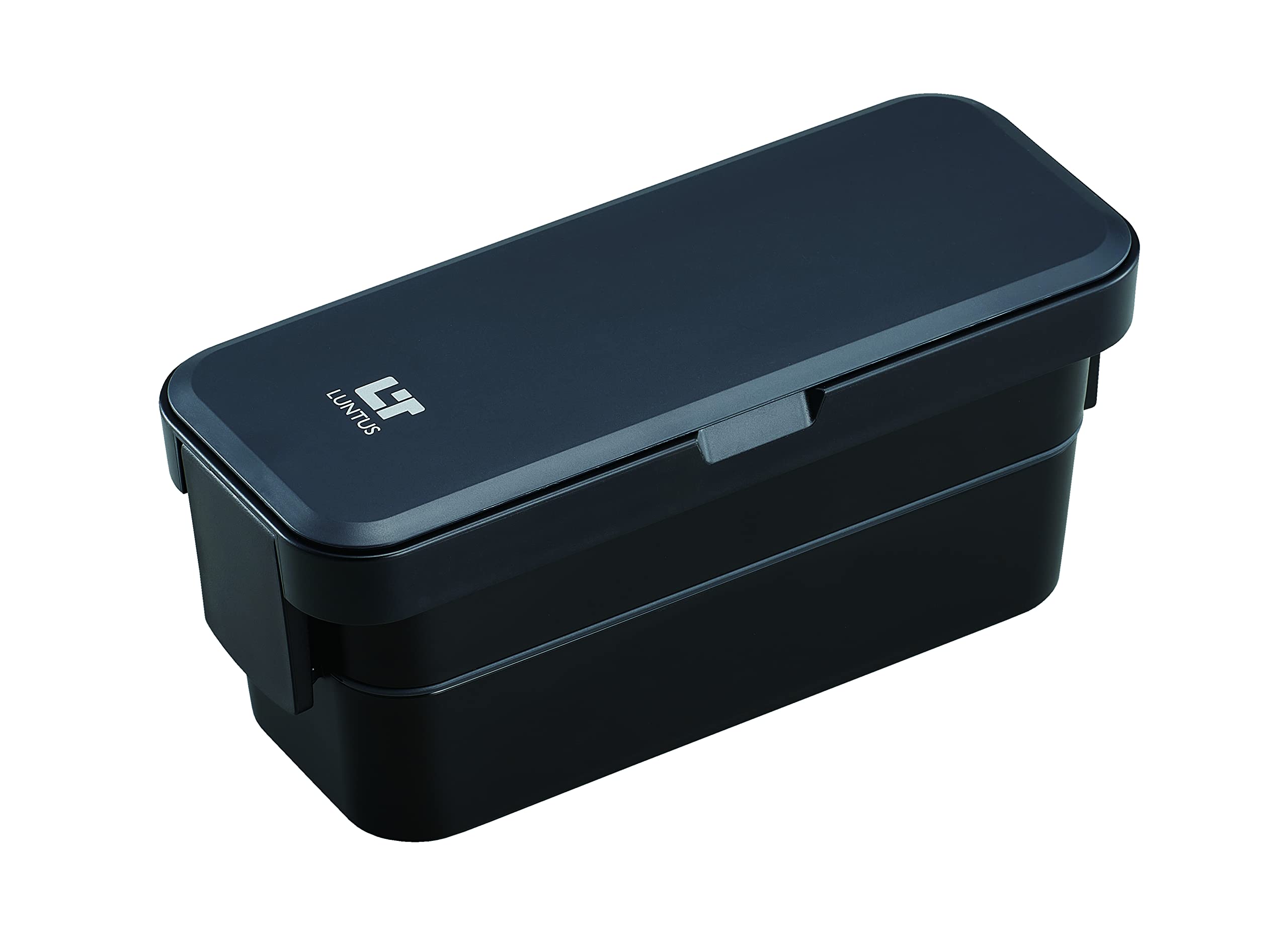 Asvel WS-T800C Lantas Lunch Box, Width 8.4 inches (21.3 cm) x Depth 3.4 inches (8.6 cm) x Height 3.7 inches (9.4 cm) with Bag Black