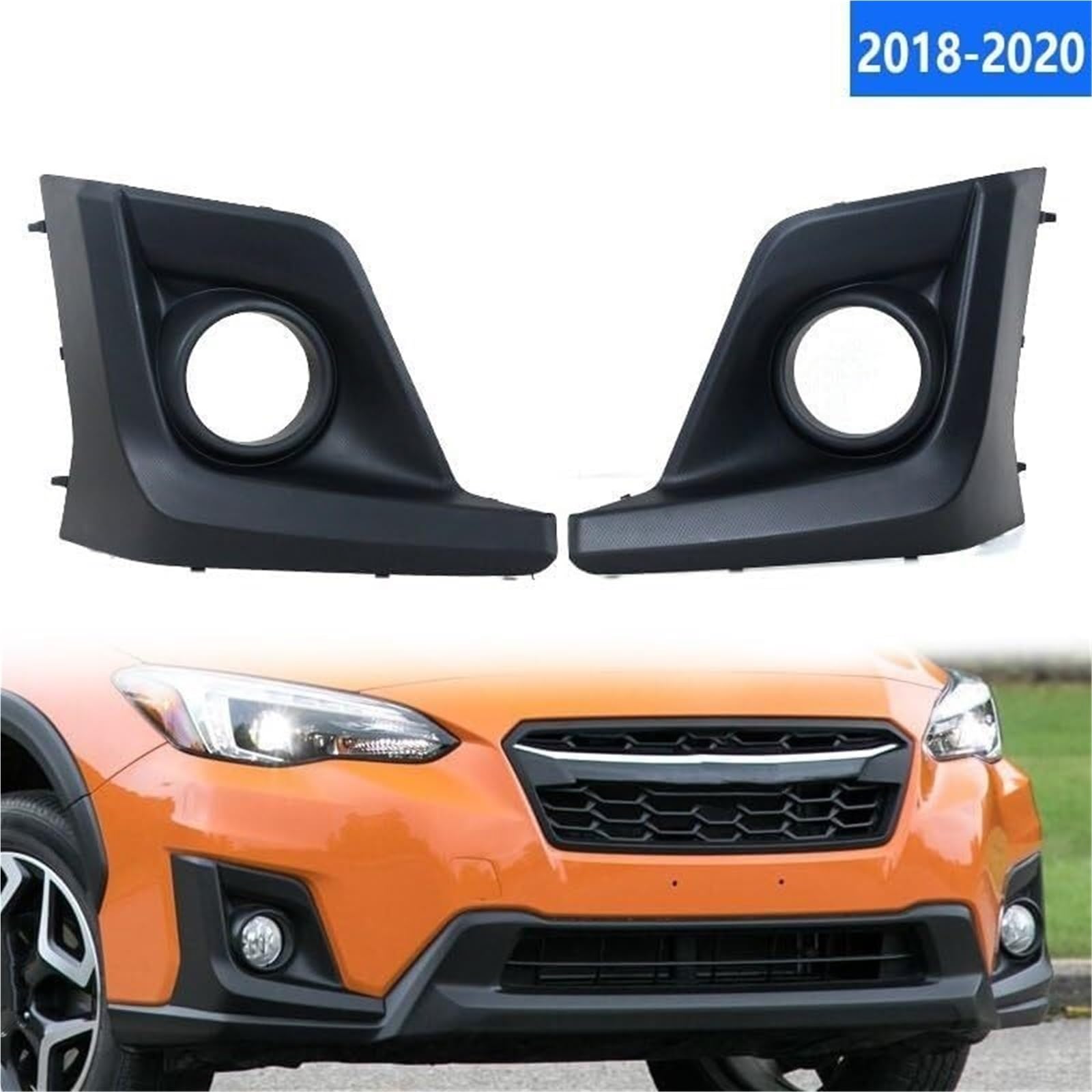 Per Subaru Per Crosstrek XV 2018-2020, cornice paraurti anteriore, copertura fendinebbia(Only Right)