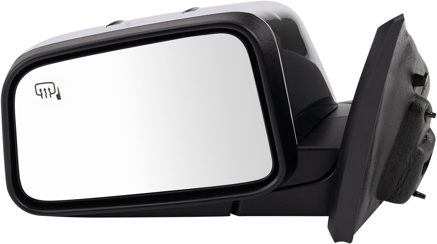 Driver Side Power Heated Mirror Chrome Cover Textured Black Compatible with 2008-2009 Lincoln MKX FO1320467