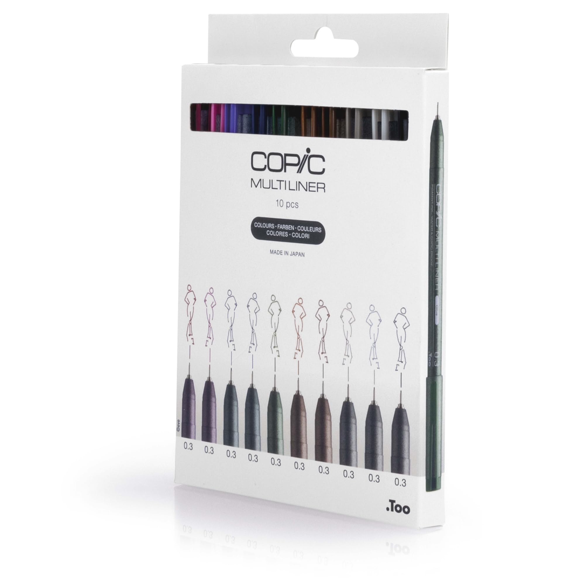 Amazon.com : Copic 22075620 Multiliner Set Color, Assorted Line