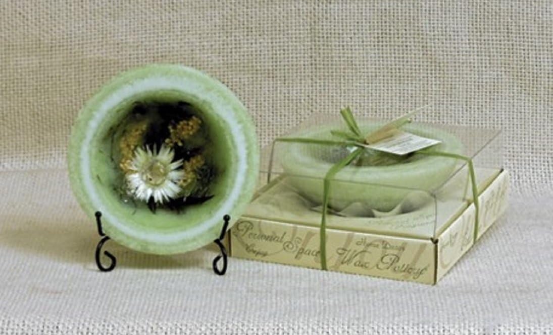 Habersham Wax Pottery Candles, Sage (5.5" Vessel with Stand)