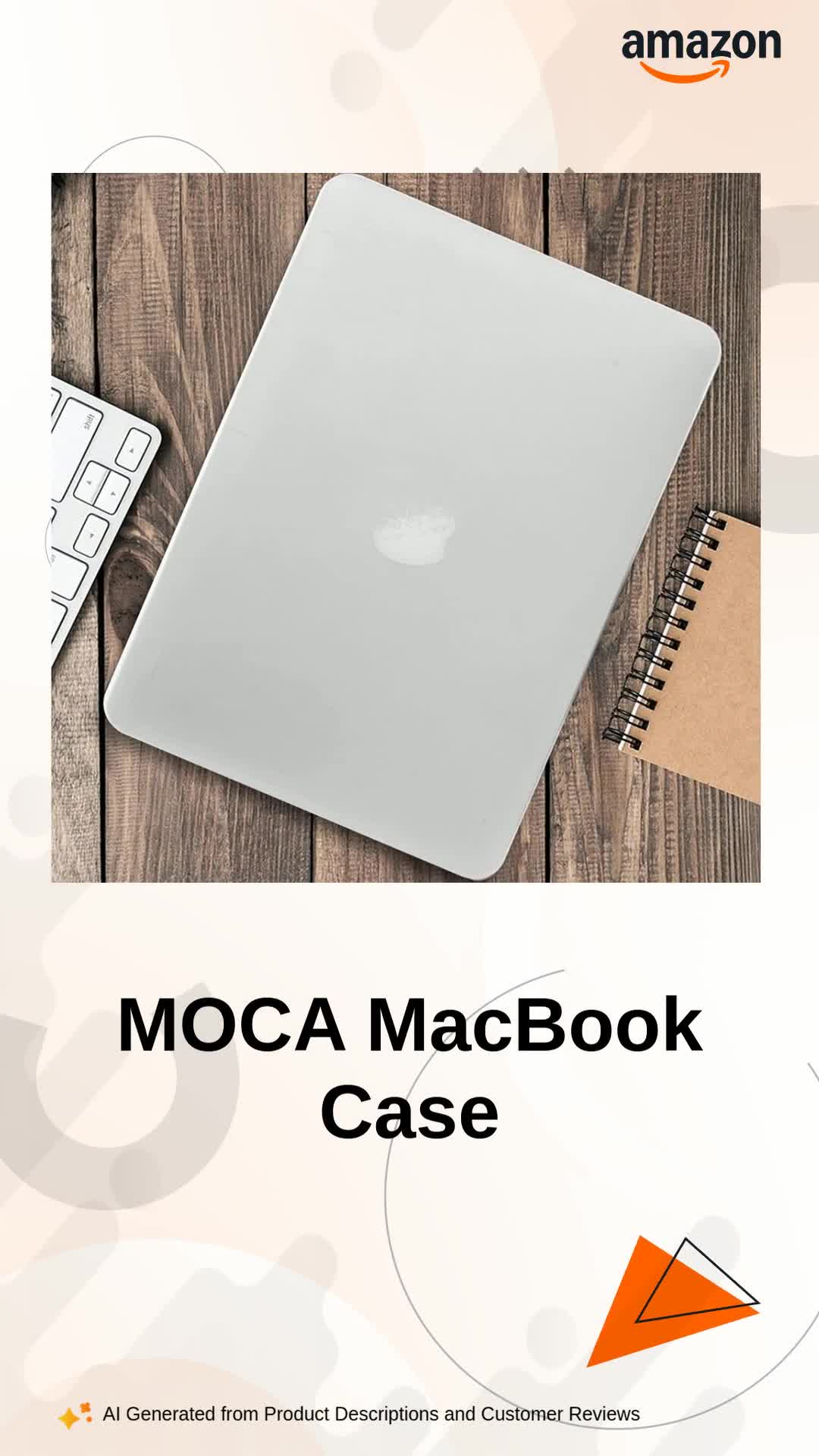 MOCA Hard Shell Case for MacBook Air 13 inch M1 A2337 A2179 A1932