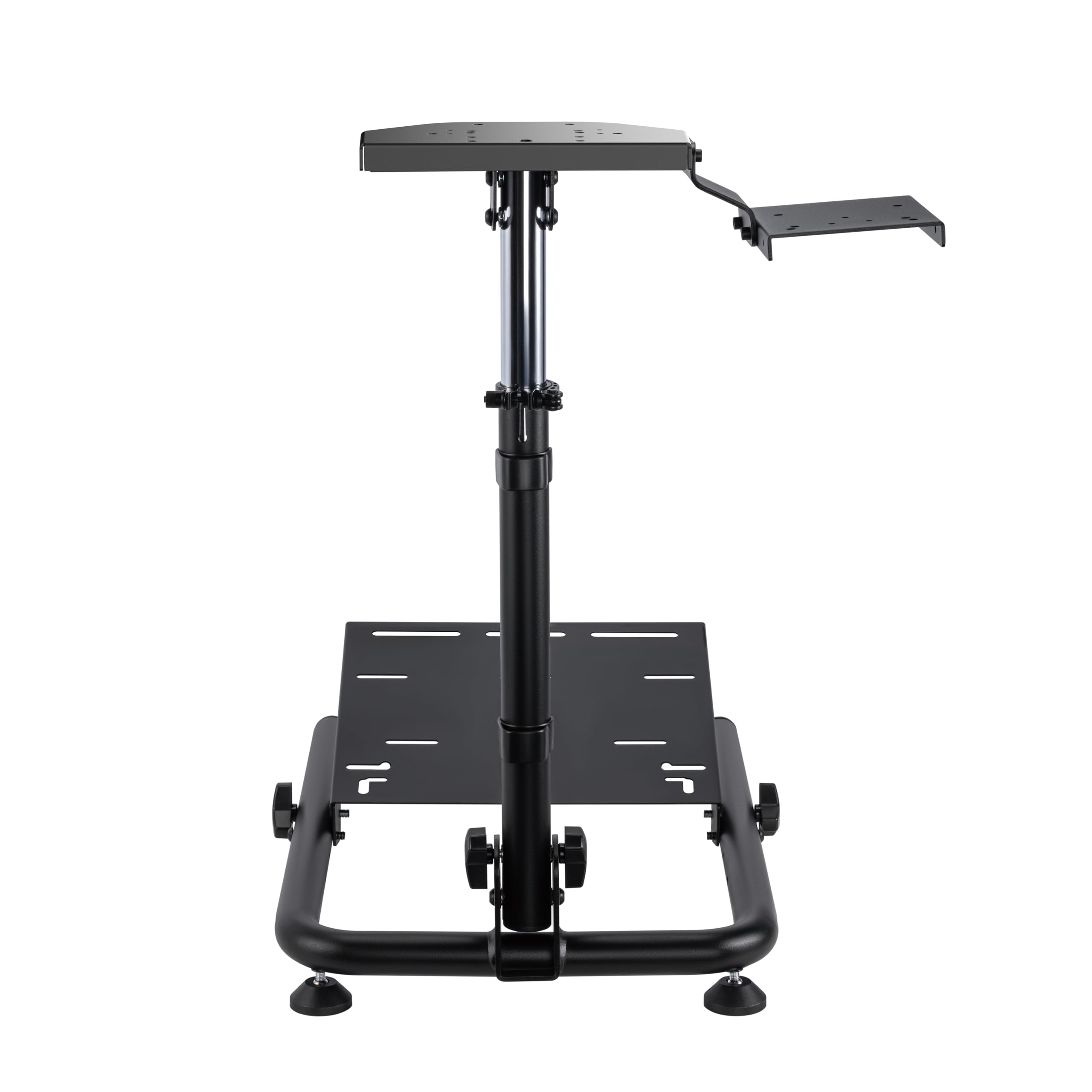 Soporte De Volante Gaming Ajustable De Acero Negro con Estabilidad Mejorada, Compatibilidad Amplia, Palanca De Cambios Extraíble Y Diseño Plegable Portátil