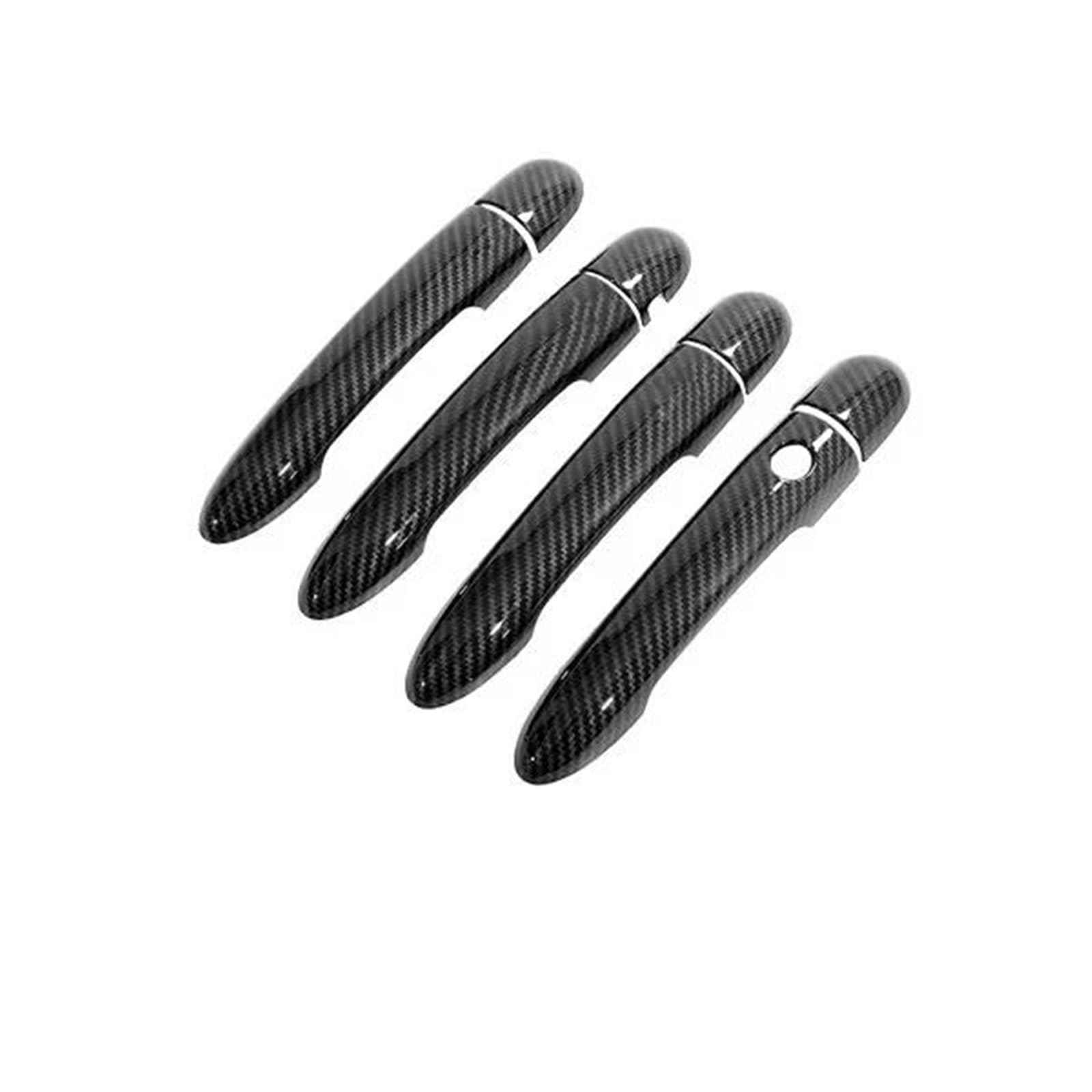 Noheeu D Abs Carbon Fiber Car External Side Oor Handle Catch Cover Protection Trim For Nissan For Primera P12 01~08(D)