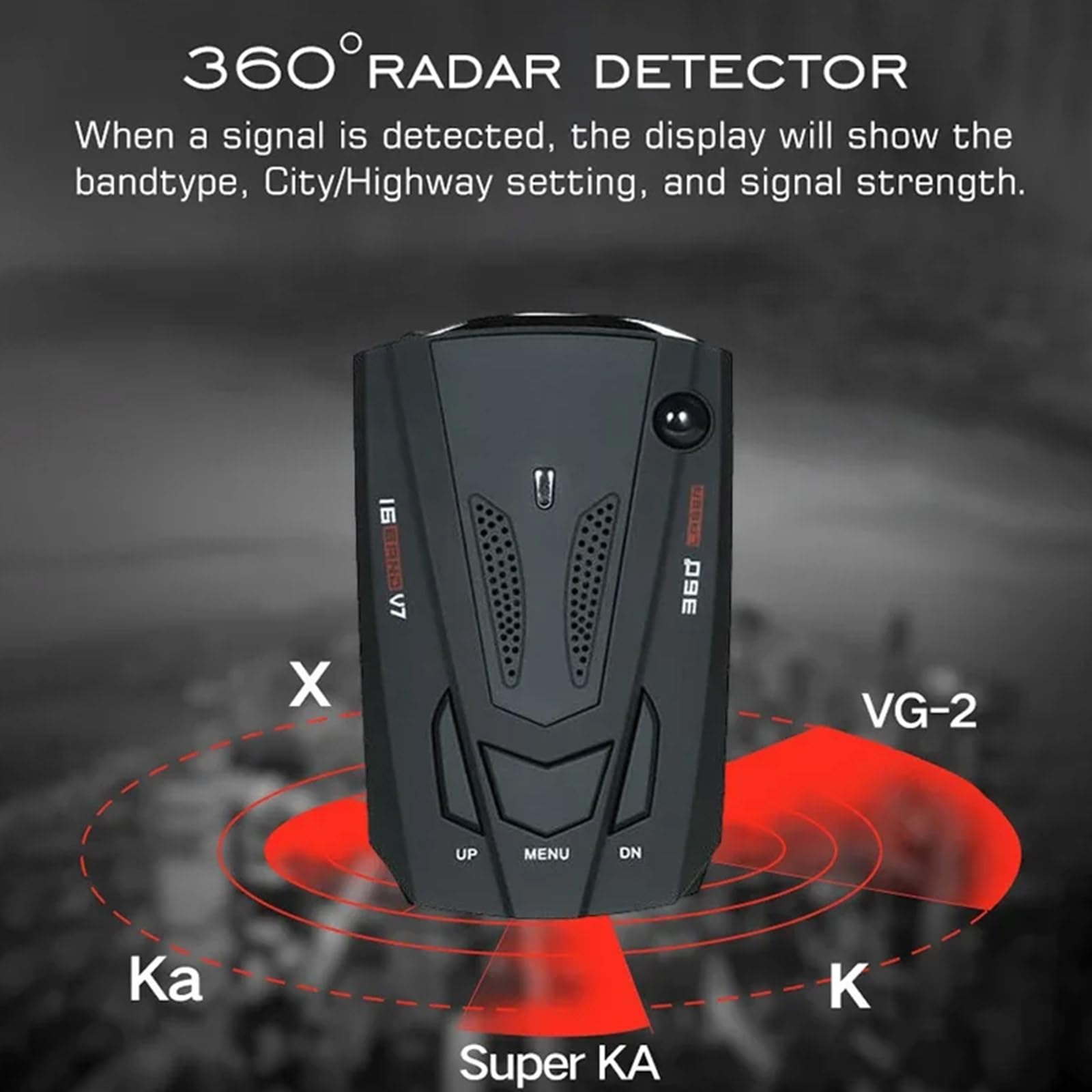Detector de carretera, monitoreo de velocidad preciso, detector portátil, seguimiento dinámico de velocidad, dispositivo de advertencia de funcionamiento simple