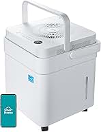 Midea Cube 20 Pint Dehumidifier for Basement, Up to 1,500 Sq. Ft. dehumidifier with drain hose, ENERGY STAR Certificated, Smart Control, Compatible with Alexa, White