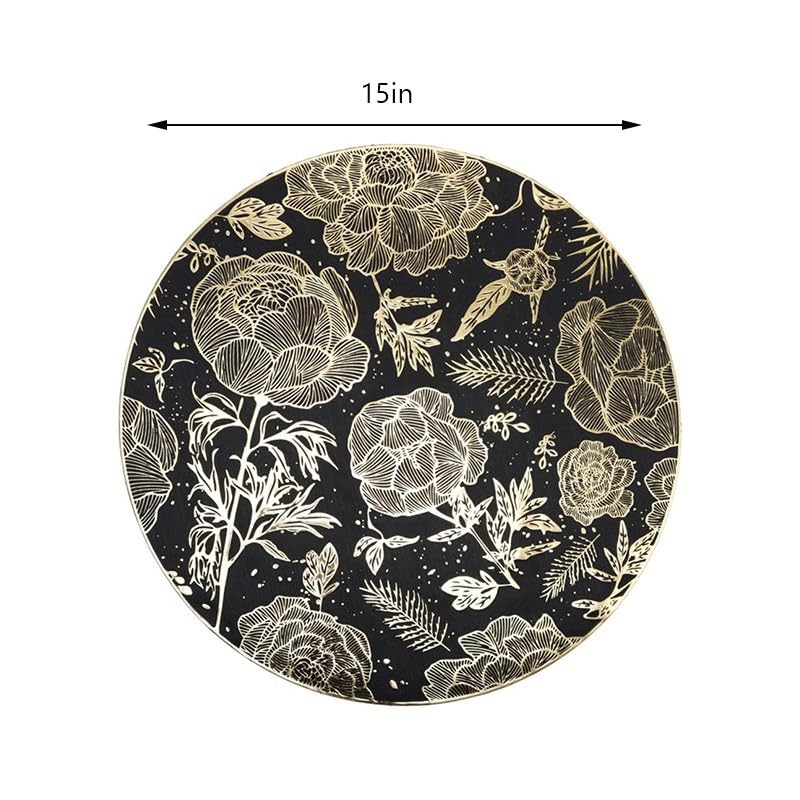 Set de table rond imperméable et résistant à la chaleur pour votre salle à manger - 6