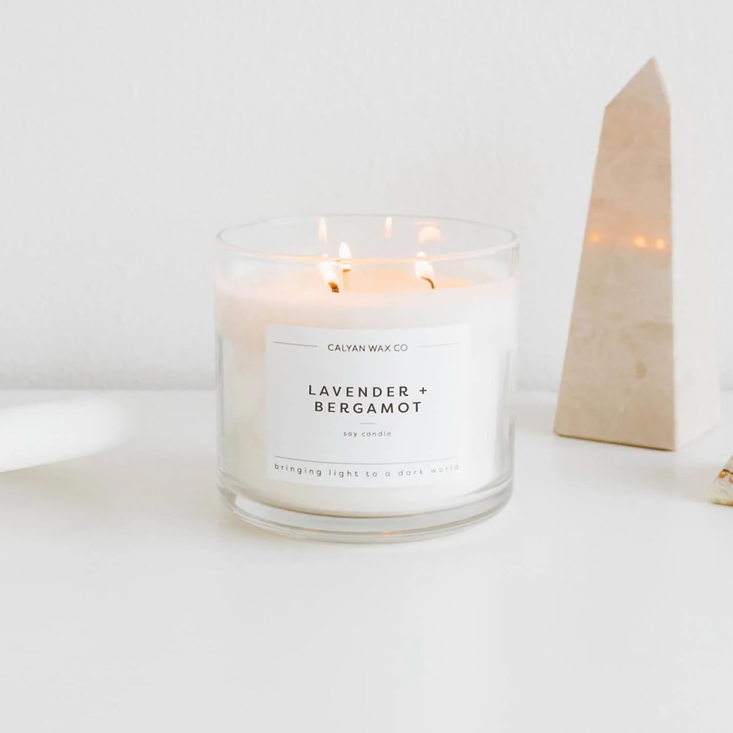 Calyan Wax Co. Everyday 3 Wick Scented Candle Gift Set - 4 Luxury Scented Candles - 43 Hour Burn - 3 Wick Non Toxic Soy Wax Candles - Long Lasting Large Glass Jar Candle for Home - 14.9oz - Image 7