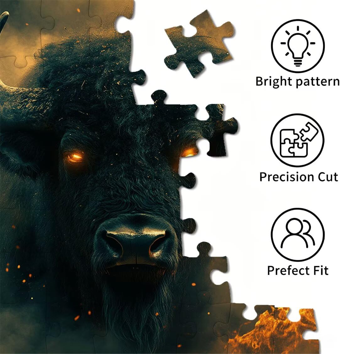 Puzzle 1500 Pezzi Animali Puzzle Legno Fiamma, n-614