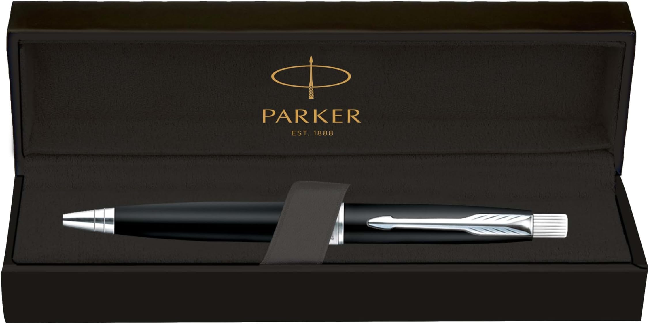Aster Matte Black Chrome Trim Ball Pen
