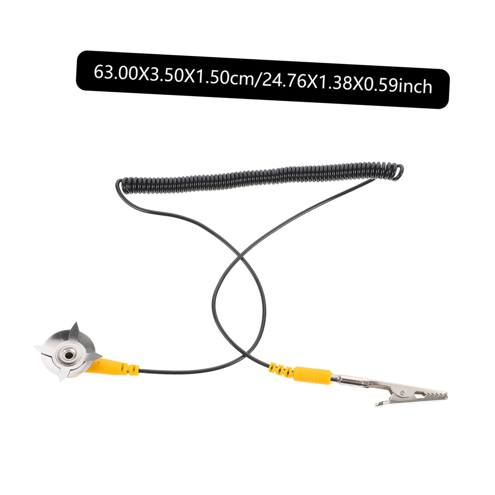 DECOMELODY Anti-Static Desk Mat Wire Clips Static Electricity Turntable Ground Wire