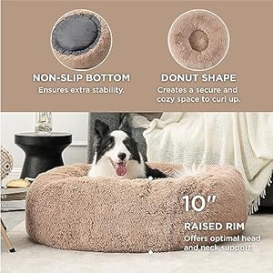 Bedsure-Calming-Dog-Bed-for-Large-Dogs-Donut-Washable-Large-Pet-Bed-36-inches-Anti-Anxiety-Round-Fluffy-Plush-Faux-Fur-Dog-Bed-Fits-up-to-100-lbs-Pets-Camel - Cucciolini Doodles   Bedsure-Calming-Dog-Bed-for-Large-Dogs-Donut-Washable-Large-Pet-Bed-36-inches-Anti-Anxiety-Round-Fluffy-Plush-Faux-Fur-Dog-Bed-Fits-up-to-100-lbs-Pets-Camel