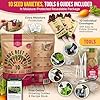 Organo Republic 10 Rare Beet Seeds Variety Pack for Planting Indoor & Outdoors 1625+ Heirloom Non-GMO Bulk Beets Gardening Seeds: Chioggia, Detroit Dark Red, Sugar, Cylindra, Bulls Blood, White Albino