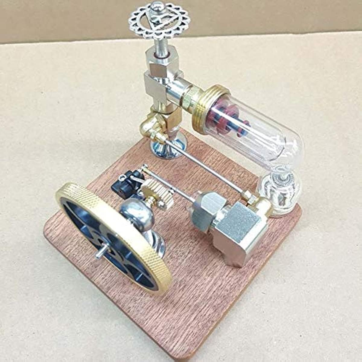 Stirling Engine Kit éducatif 16 cylindres Principes scientifiques Modèle de moteur à vapeur facile à assembler Stirling Engine Kit éducatif 16 cylindres Principes scientifiques Modèle de moteur à vapeur facile à assembler