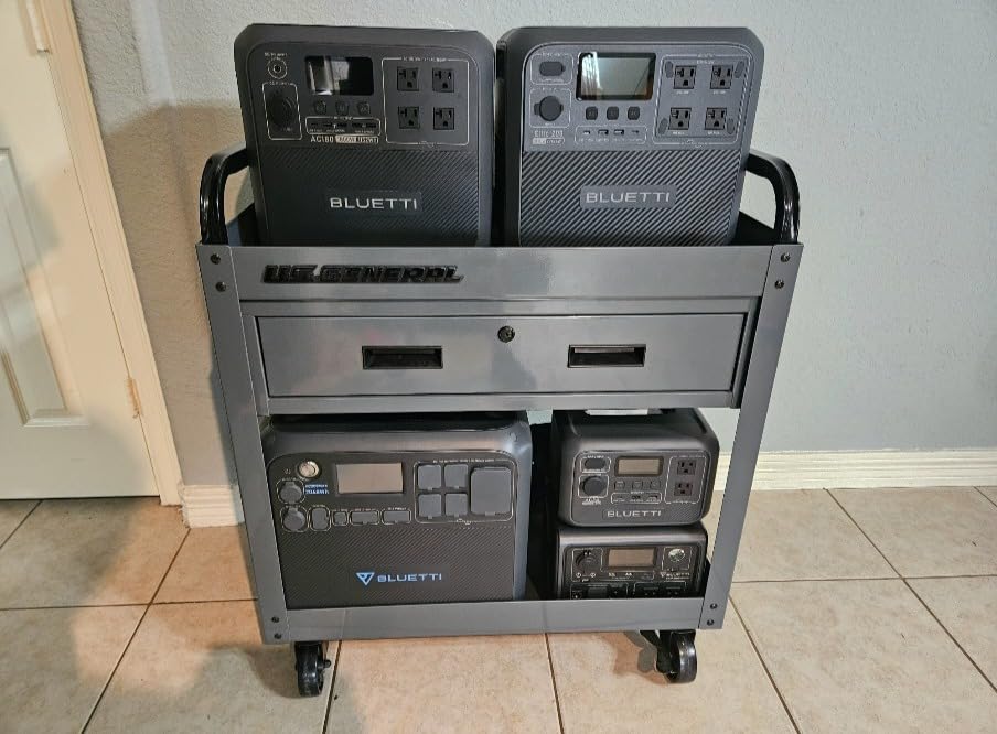 Bluetti Elite 200 V2 solar generator with carry handles on a countertop