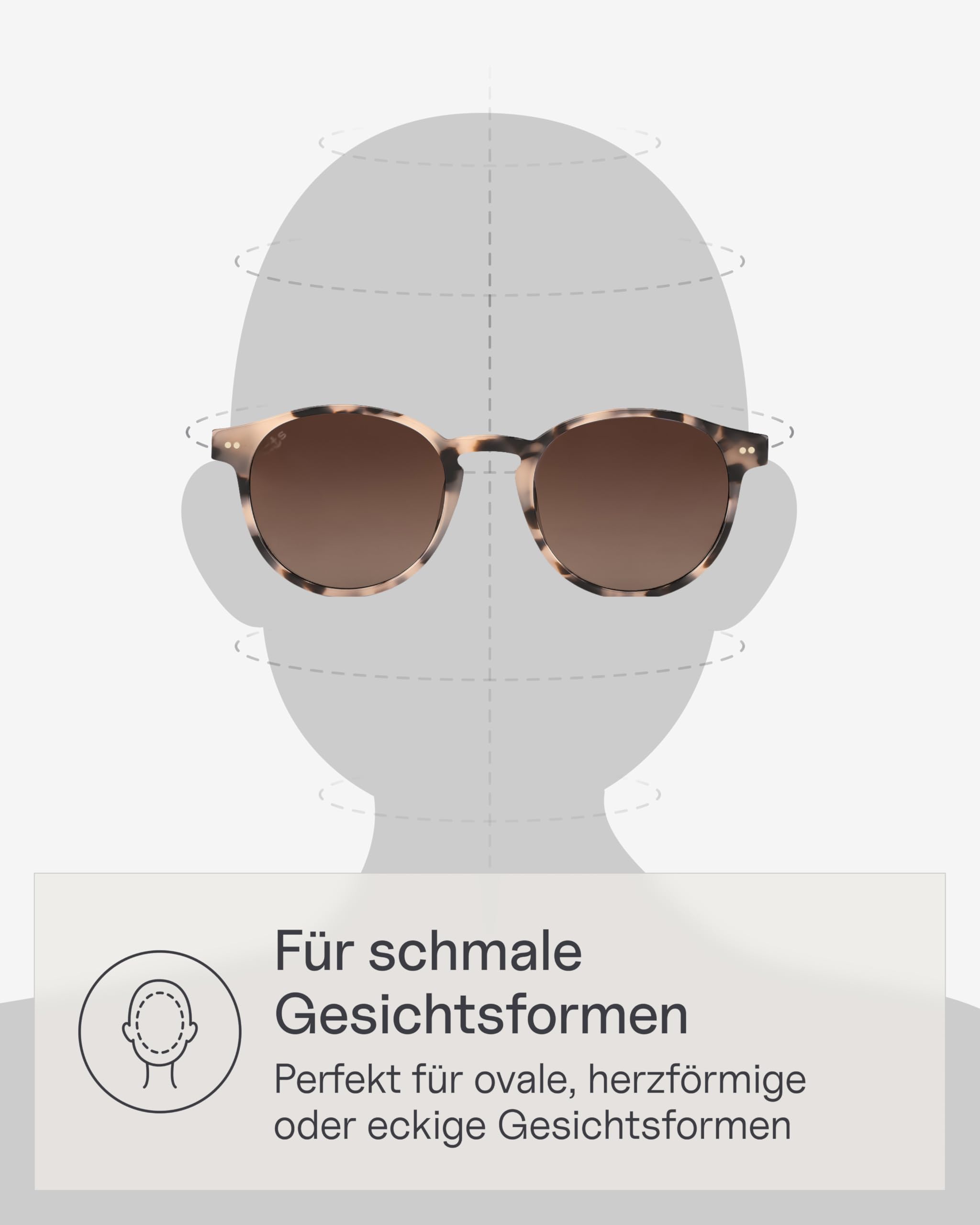 Kapten & Son Sonnenbrille Marais | Stylische, runde Sonnenbrille Damen & Herren mit Sonnen- und UV-Schutz | Unisex Sunglasses