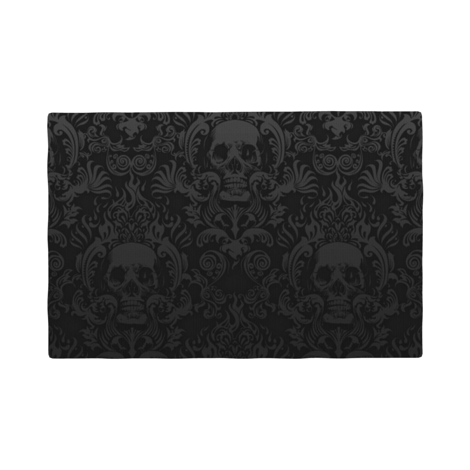 Set de table antidérapant lin style damassé gothique idéal pour vos repas d'Halloween