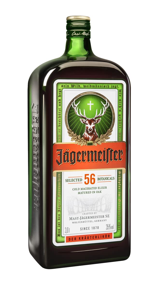 JÄGERMEISTER - Licor de Hierbas 3 l, con 56 Ingredientes Naturales