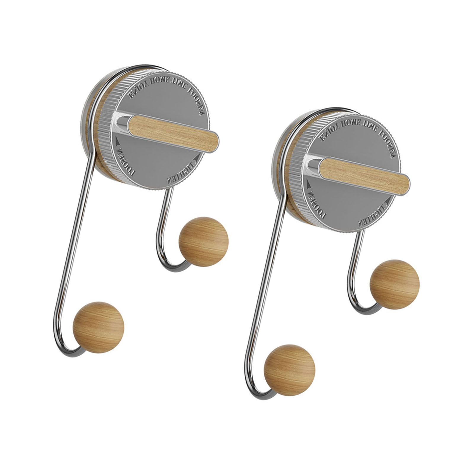 Tsophreniq Drill-Free Wall Hooks Spherical Suction Cup ABS Rustproof Holds Weight for Smooth Surfaces Home Organization Damage Frees Wall Hooks