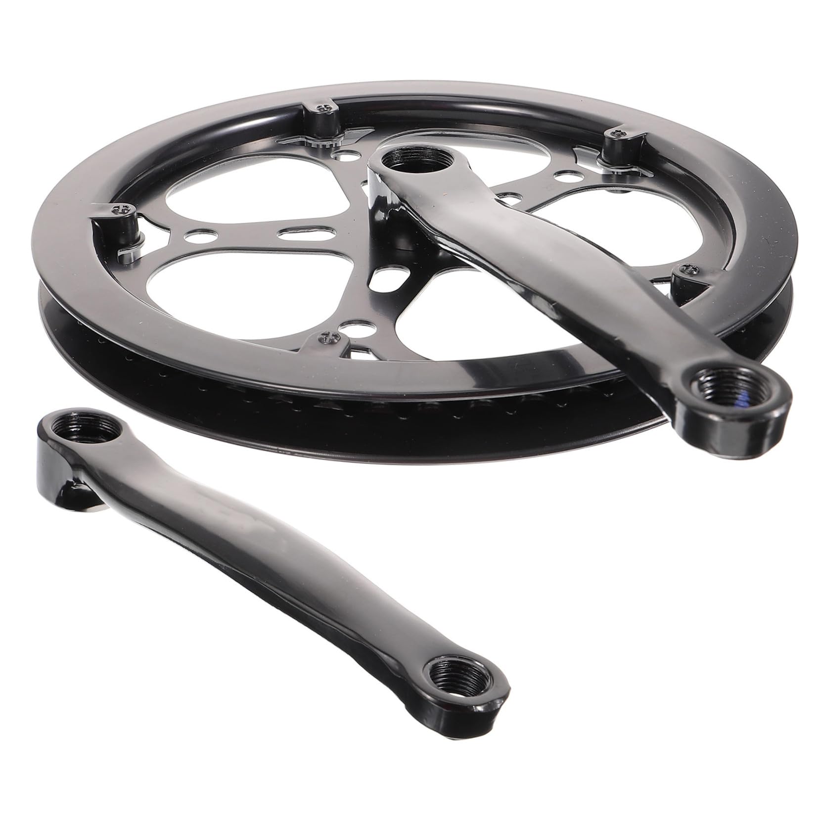 Guarnitura per Mountain Bike e Bici da Pista, Manovella Cava Rimovibile 170 MM Corona Singola da 52 Denti in Metallo, Accessori di Ricambio per Ciclismo Bullone Catena