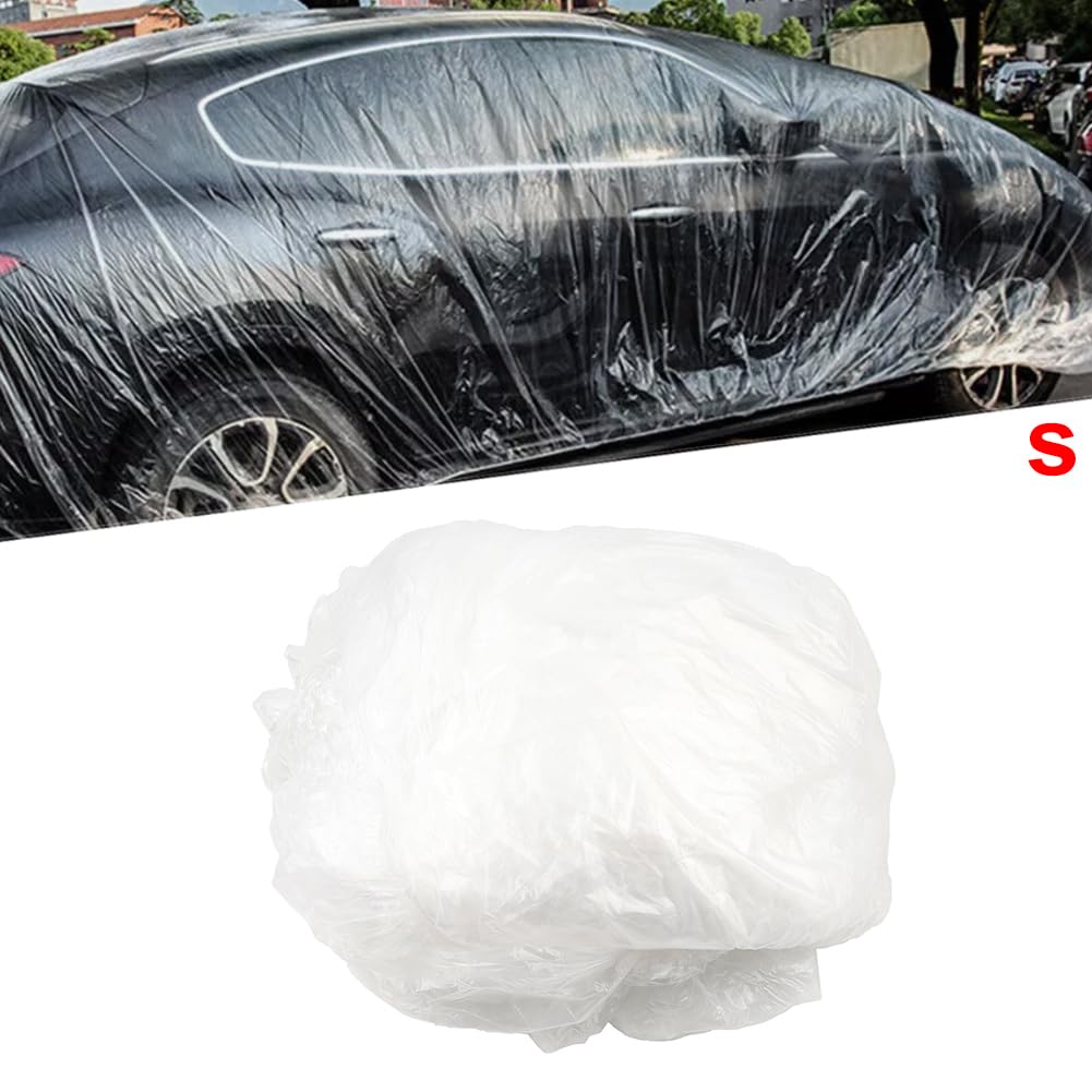 Cnswee6 Portable Masking Paper Block Cover Car Protective Masking Thicken 1 Pc Disposable PE Clear S