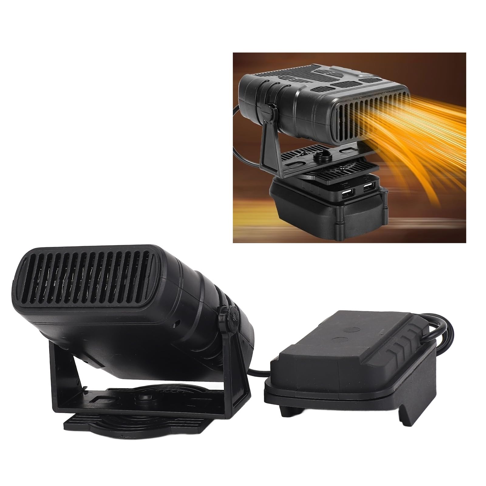 Calefacción eléctrica pequeña con doble USB -2 ajustes de temperatura para Makita BL1830 BL1850 BL1840 BL1845 BL1815 BL1820 BL1860B batería