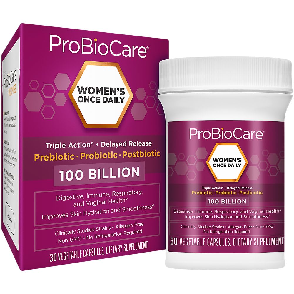 WomenaTMs Once Daily Probiotic a Digestive Health a 100 Billion CFU of Probiotics (30 Capsules)