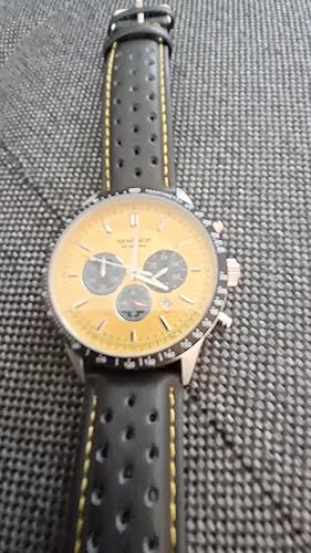 Sekonda Velocity Men's 45mm Quartz Watch in Orange with Analogue Display, and Stainless Steel