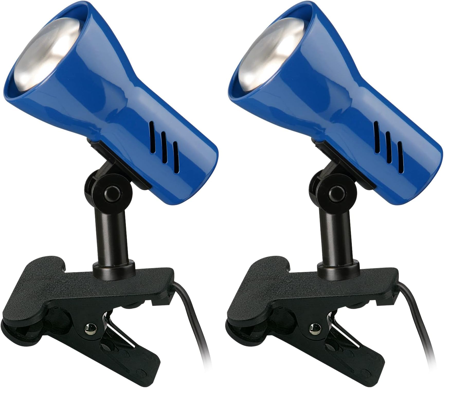 Lampe à pince puissante 40W Briloner bleue avec fixation stable (Lot de 2)