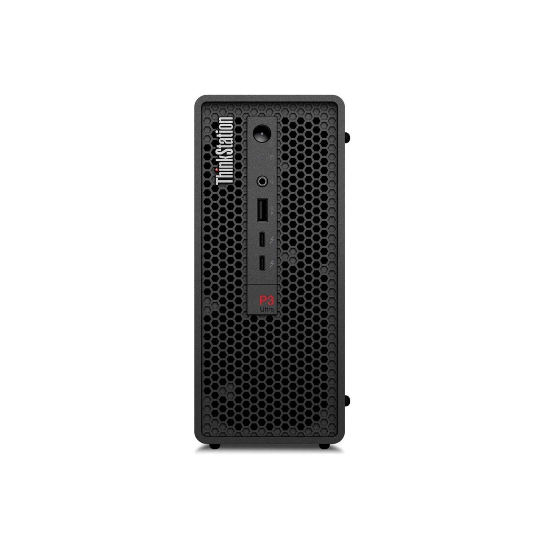 Lenovo ThinkStation P3 Ultra / i9-14900 / 32GB / 512GB M.2 / Ultra SFF/Single CPU Workstation Rack mountable/integreated / 170W / Linux Ubuntu 22.04 LTS / 3/3 OnSite