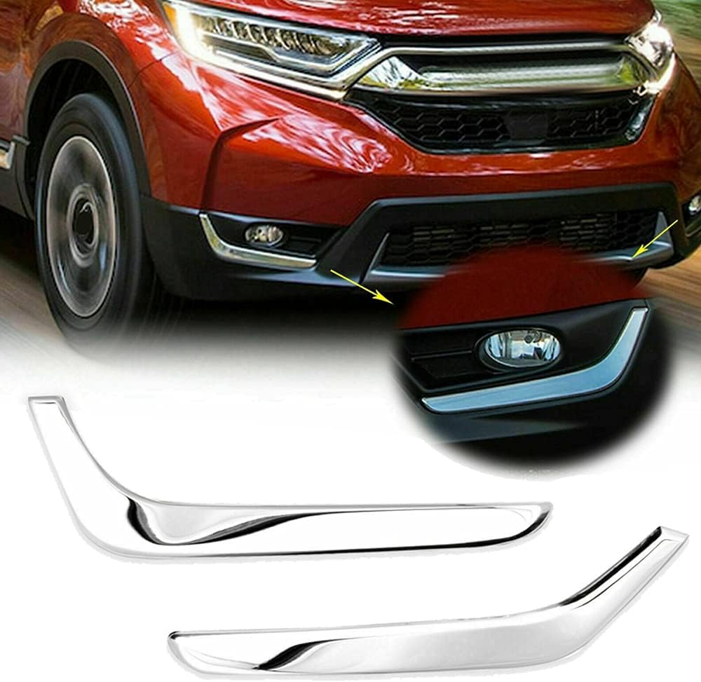 ABS Chrome Front Fog Light Eyebrows Cover Automotive Exterior Decoration Accessories For Honda CRV 2017 2018 2019
